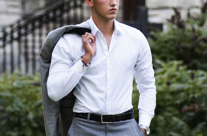 Wrinkle-free dress shirts men's