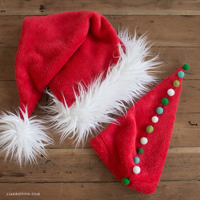 How to make a santa hat door decoration