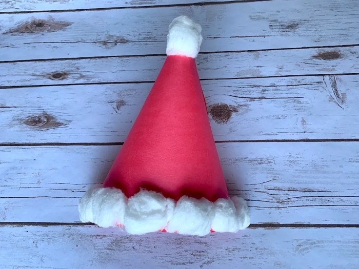 How to make a santa hat door decoration