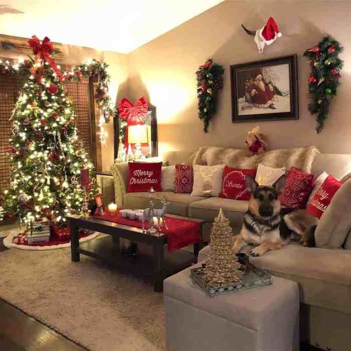 How to decorate small living room for christmas