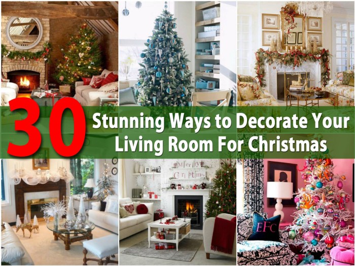 How to decorate small living room for christmas