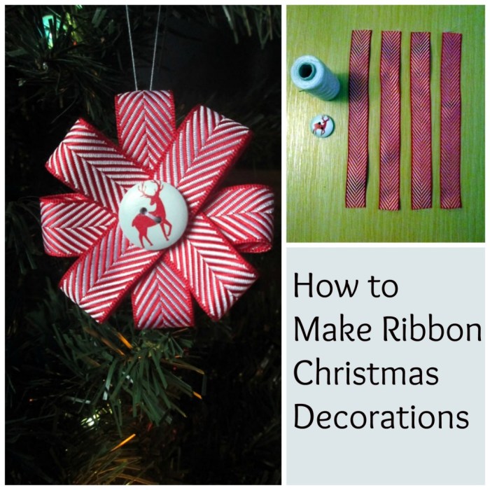 How to make decoration with ribbon