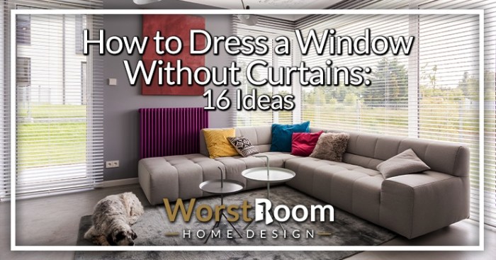 How to decorate windows without blinds